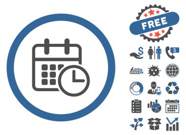 Uçus tarifesi düz vektör simge Bonus ile