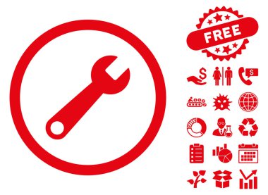 Anahtar düz vektör simgesine Bonus ile