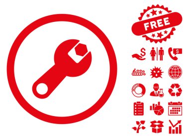 Anahtar düz vektör simgesine Bonus ile