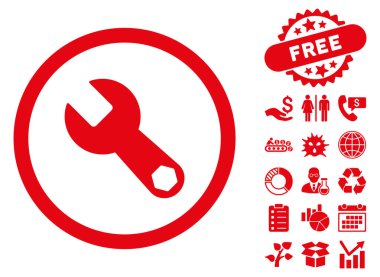 Anahtar düz vektör simgesine Bonus ile