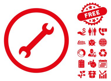 Anahtar düz vektör simgesine Bonus ile