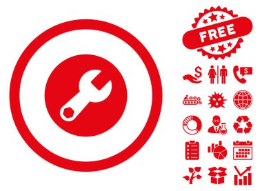 Anahtar düz vektör simgesine Bonus ile