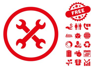 Bonus ile anahtarı düz vektör simgesi