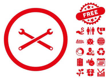 Bonus ile anahtarı düz vektör simgesi