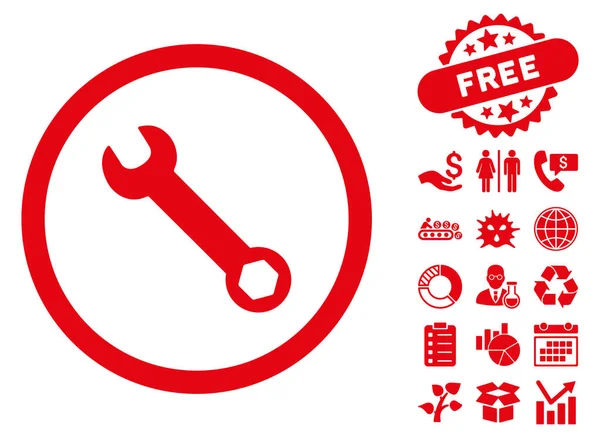 Anahtar düz vektör simgesine Bonus ile