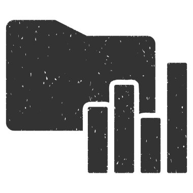 Klasör simgesi lastik damgası çizelgeleri