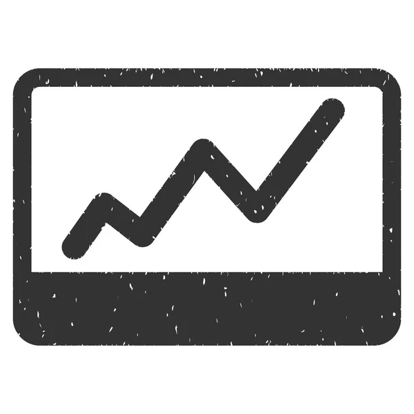 Stock Market Icon Rubber Stamp — Stock Photo, Image