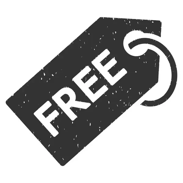Tag gratuit Icône caoutchouc Timbre — Image vectorielle