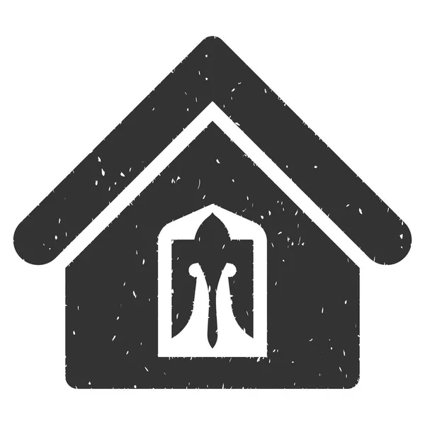 Home Icona Timbro di gomma — Vettoriale Stock