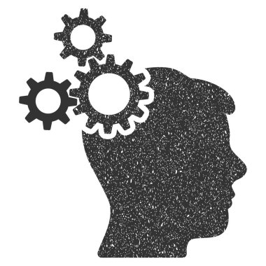 İş fikri baş simge lastik damgası vites