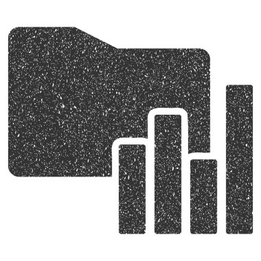 Klasör simgesi lastik damgası çizelgeleri