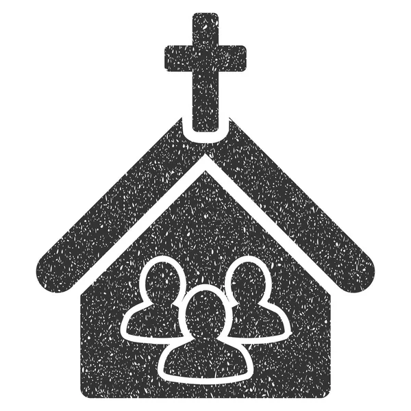 Church Icon Rubber Stamp — Stock Photo, Image