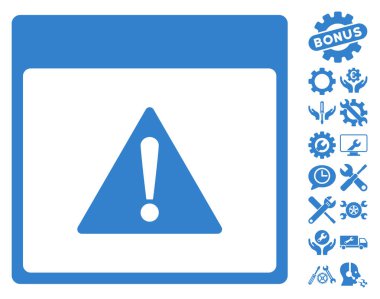 Hata takvim sayfası vektör simgesi Bonus ile