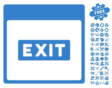 Resim yazısı takvim sayfası vektör simge Bonus ile çıkmak