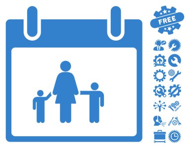 Bonus ile anne takvim günü vektör simgesi