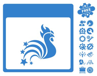 Horoz Fireworks ile Bonus sayfa vektör simge takvim