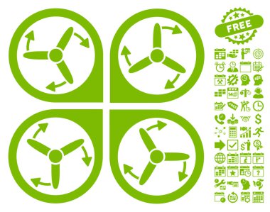 Helikopter vida döndürme simgesi Bonus ile