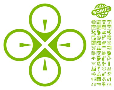 Bonus simgesiyle drone fly