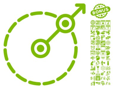 Bonus ile yuvarlak alan çıkış simgesi