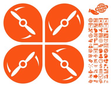 Bonus ile Airdrone vidayı döndürme simgesi