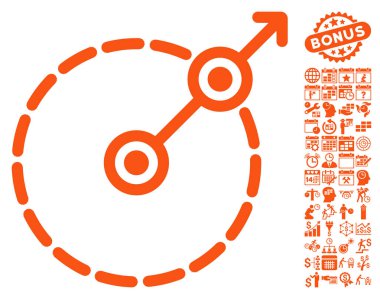 Bonus ile yuvarlak alan çıkış simgesi