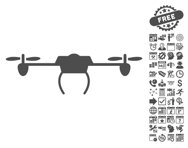Икона дрона с бонусом — стоковый вектор