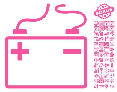 Bonus ile akü simgesi