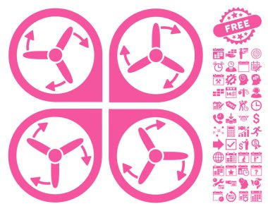 Helikopter vida döndürme simgesi Bonus ile