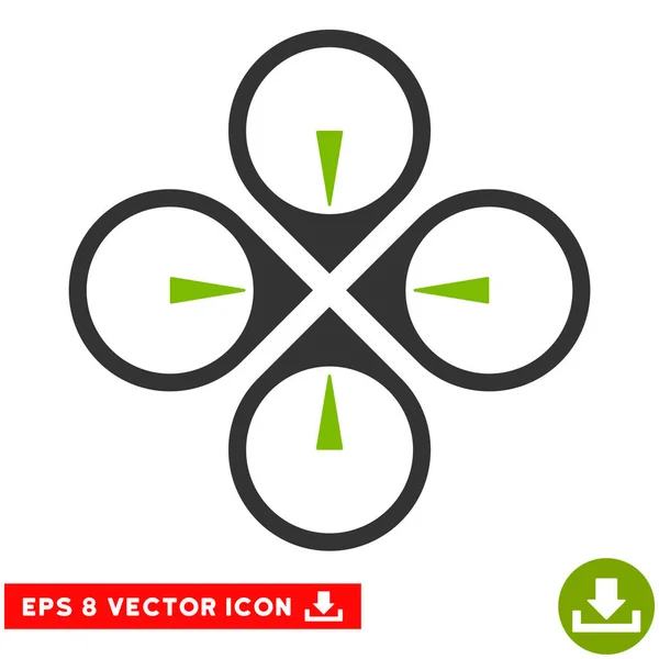 Fly Drone Vector Eps Icône — Image vectorielle