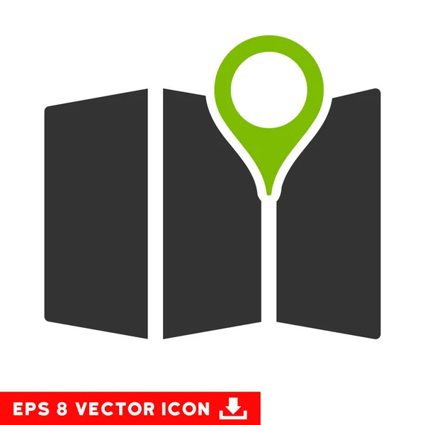 Mapa Vector Eps Icon —  Vetores de Stock