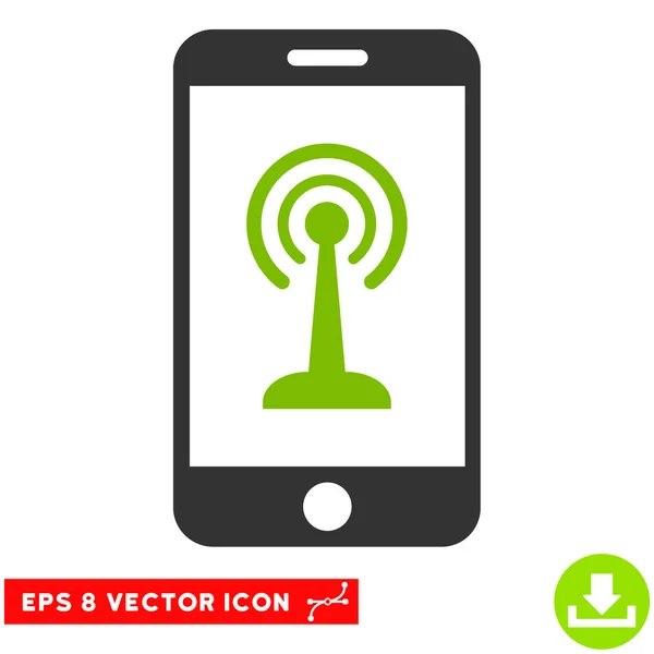 Radio Control Smartphone Vector Eps Icon — Stock Vector