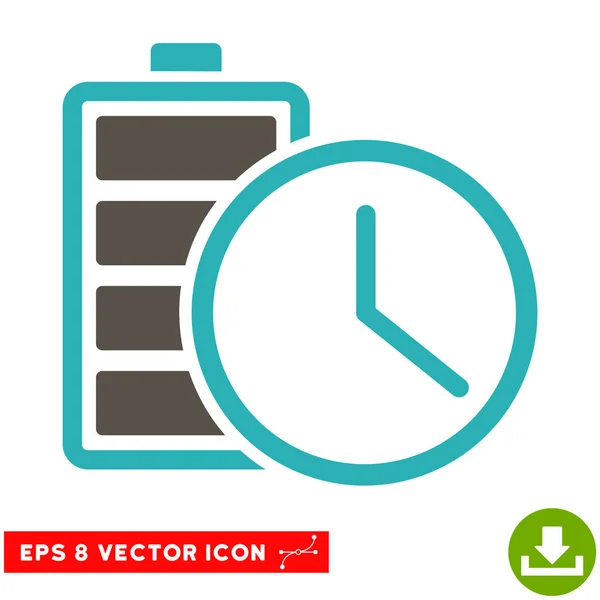 Batterie Temps vecteur Eps Icône — Image vectorielle