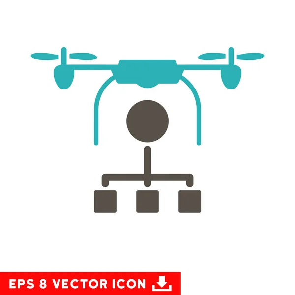 Drone Distribution Vector Eps Icon — Stock Vector