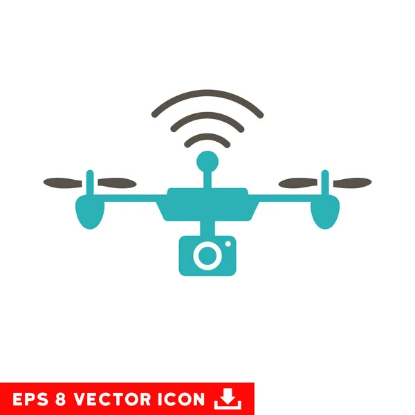 Funkkamera Airdrone Vektor eps Symbol — Stockvektor