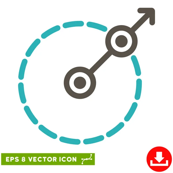 Round Area Exit Vektor eps Symbol — Stockvektor