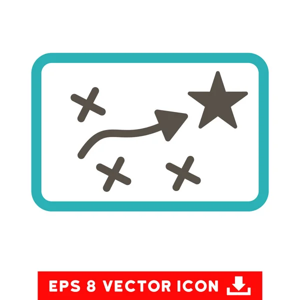 Plano de Rota Vector Eps Icon — Vetor de Stock