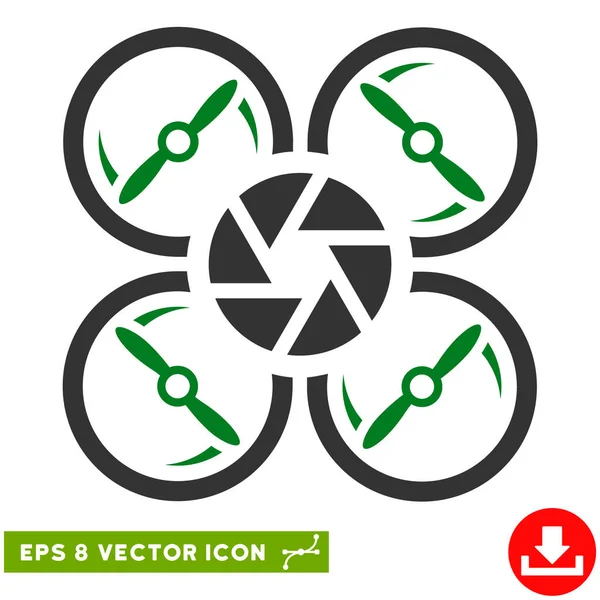 Obturador Drone Vector Eps icono — Vector de stock