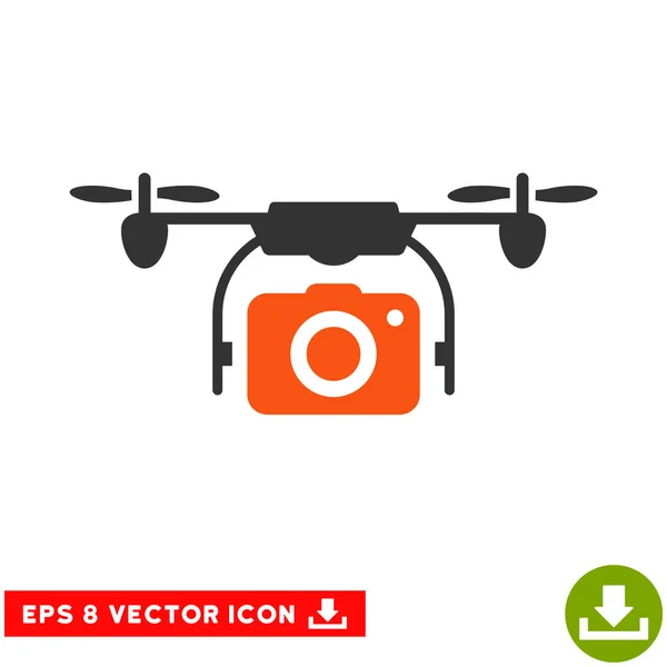 Câmera Drone Vector Eps Ícone — Vetor de Stock
