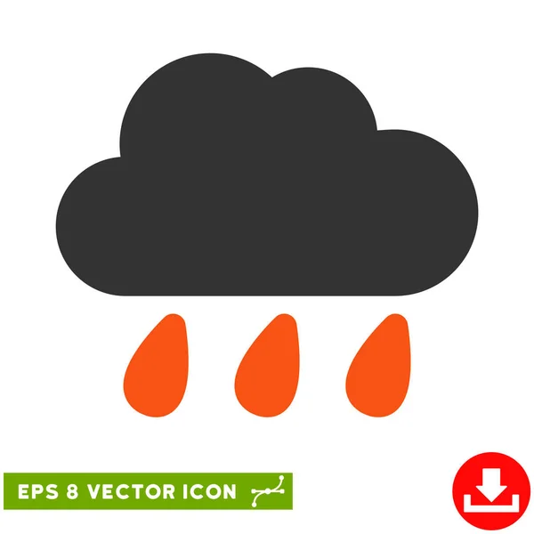 Vetor de nuvem de chuva Eps Icon — Vetor de Stock