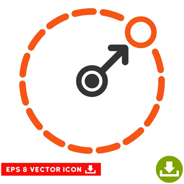 Área Redonda Frontera Vector Eps Icono — Vector de stock