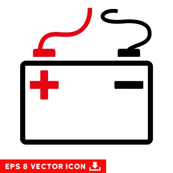 Akkumulator-Vektor eps-Symbol — Stockvektor