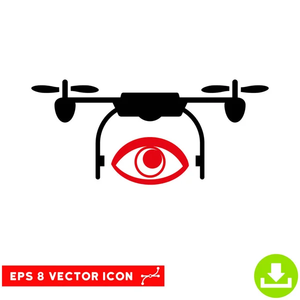 Auge Spion Drohne Vektor eps Symbol — Stockvektor