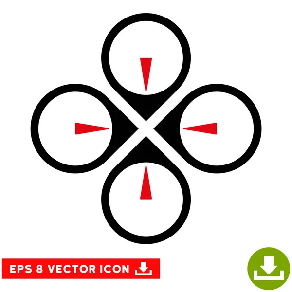 Fly Drone vektor Eps ikon — Stock Vector