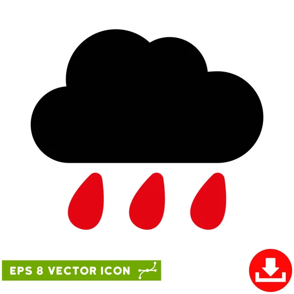 Yağmur bulutu vektör Eps simgesi — Stok Vektör
