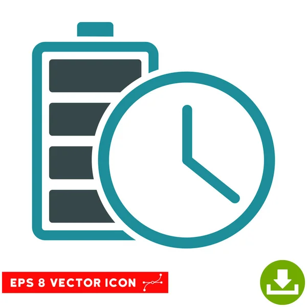 Tempo de bateria Vector Eps Icon — Vetor de Stock