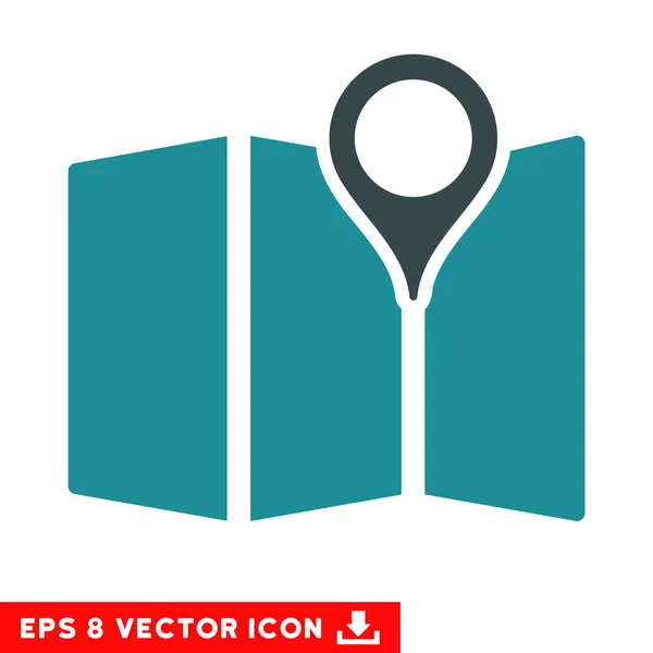 Mapa Vector Eps Icon —  Vetores de Stock
