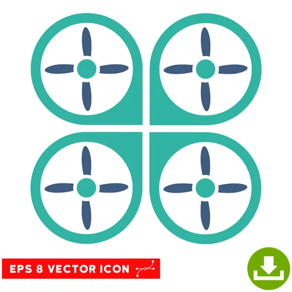 Copter-Vektor eps-Symbol — Stockvektor