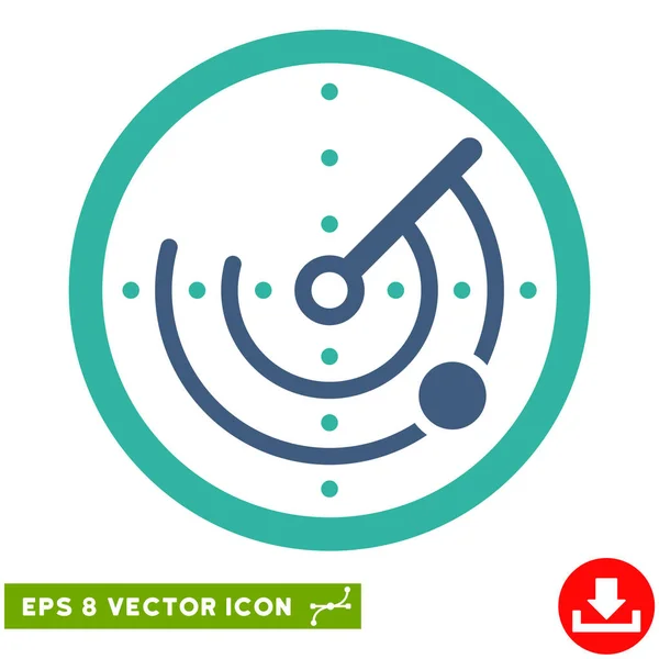 Vetor de radar Eps Icon — Vetor de Stock