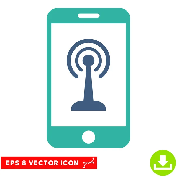 Radio Control Smartphone Vector Eps Icon — Stock Vector