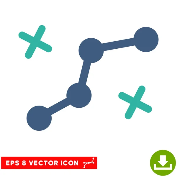 Route Points Vector Eps Icon — Stock Vector